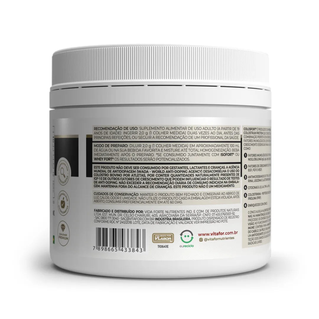 Proteína - Colosfort - 120g - Vitafor - HOTBODY