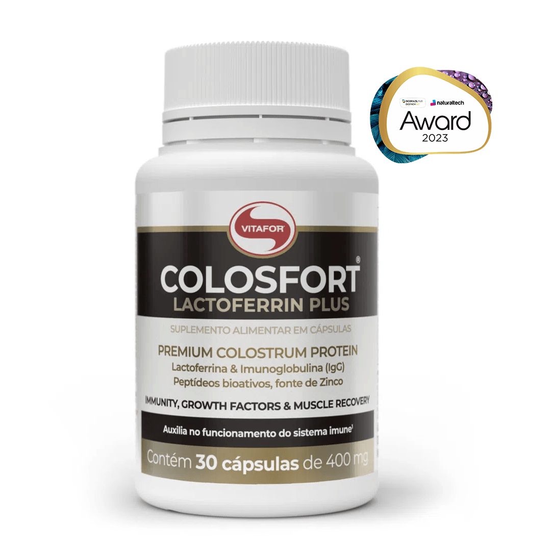 Antioxidante - Colosfort Lactoferrin plus - 30 cap - Vitafor - HOTBODY