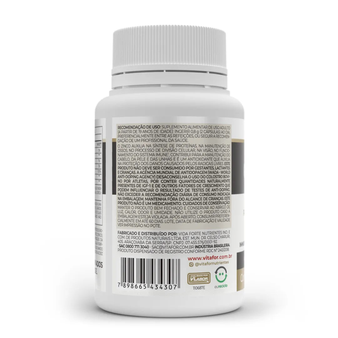 Antioxidante - Colosfort Lactoferrin plus - 30 cap - Vitafor - HOTBODY