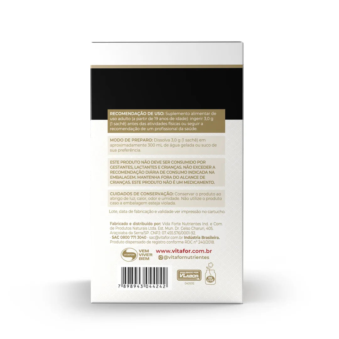 Creatina - Creafort (Creapure) - 30 sachês 3g - Vitafor - HOTBODY