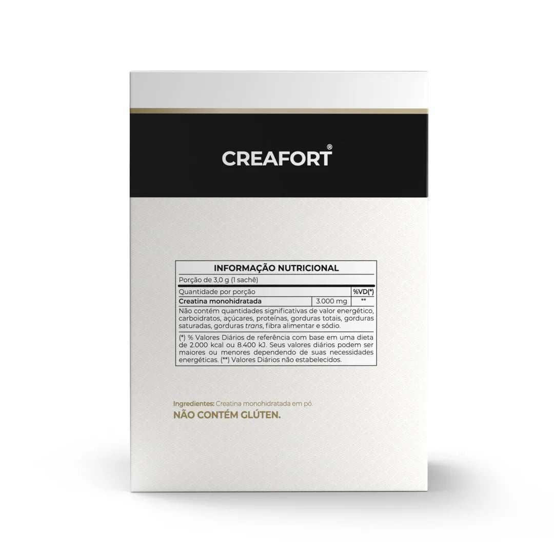 Creatina - Creafort (Creapure) - 30 sachês 3g - Vitafor - HOTBODY