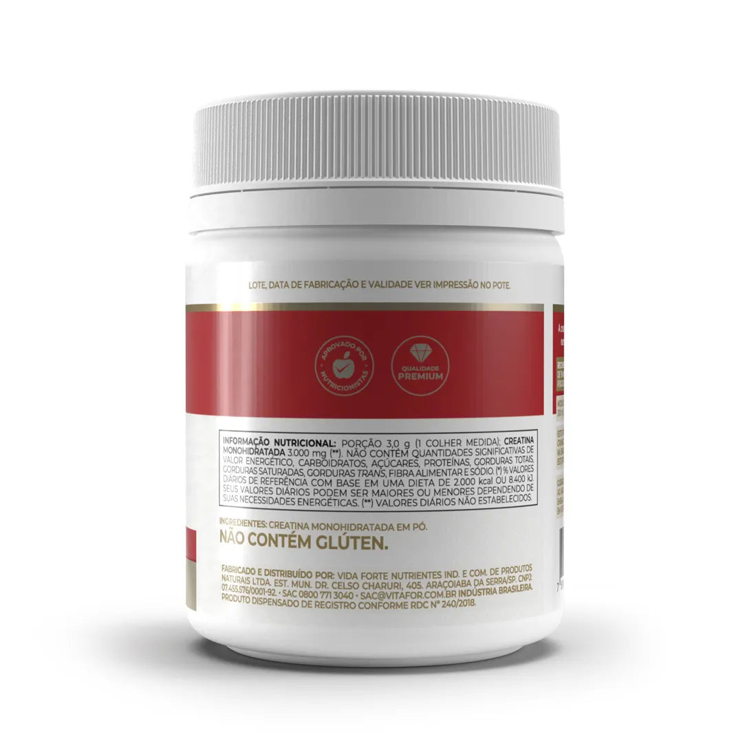 Creatina Monohidratada - Creatine - Vitafor - HOTBODY