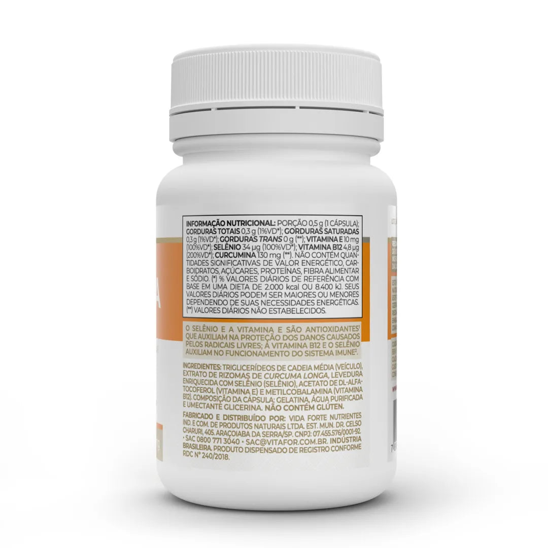 Antioxidante - Curcuma Plus - 30 cap - Vitafor - HOTBODY