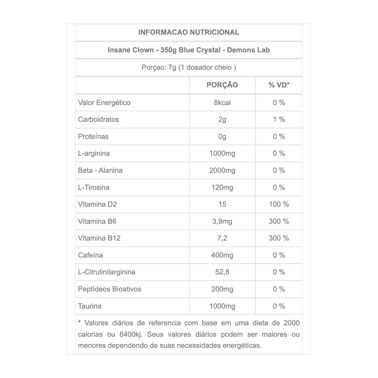 Pré Treino - Insane Clown - Demons Lab - HOTBODY