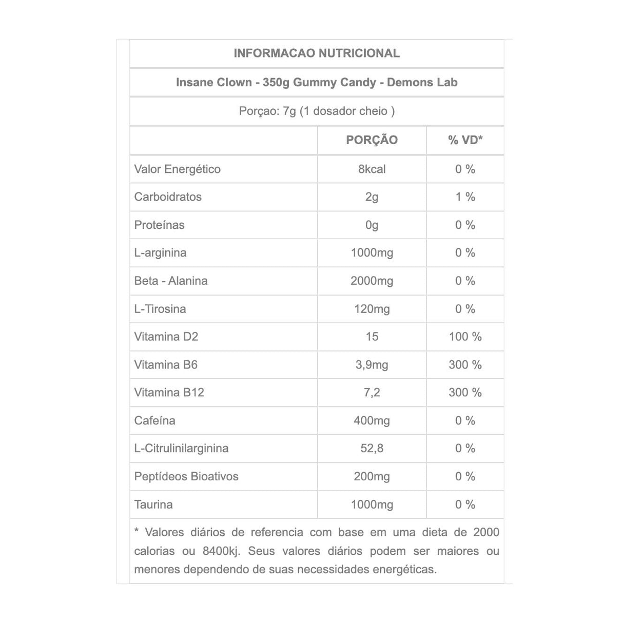 Pré Treino - Insane Clown - Demons Lab - HOTBODY
