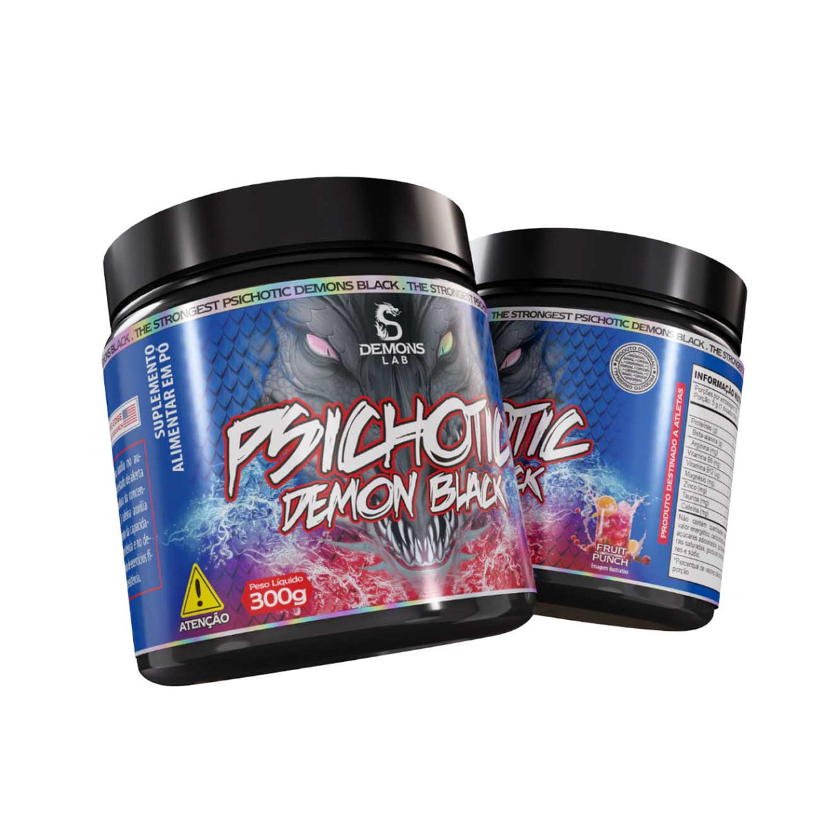 Pré Treino - Psichotic Demon Black - Demons Lab - HOTBODY