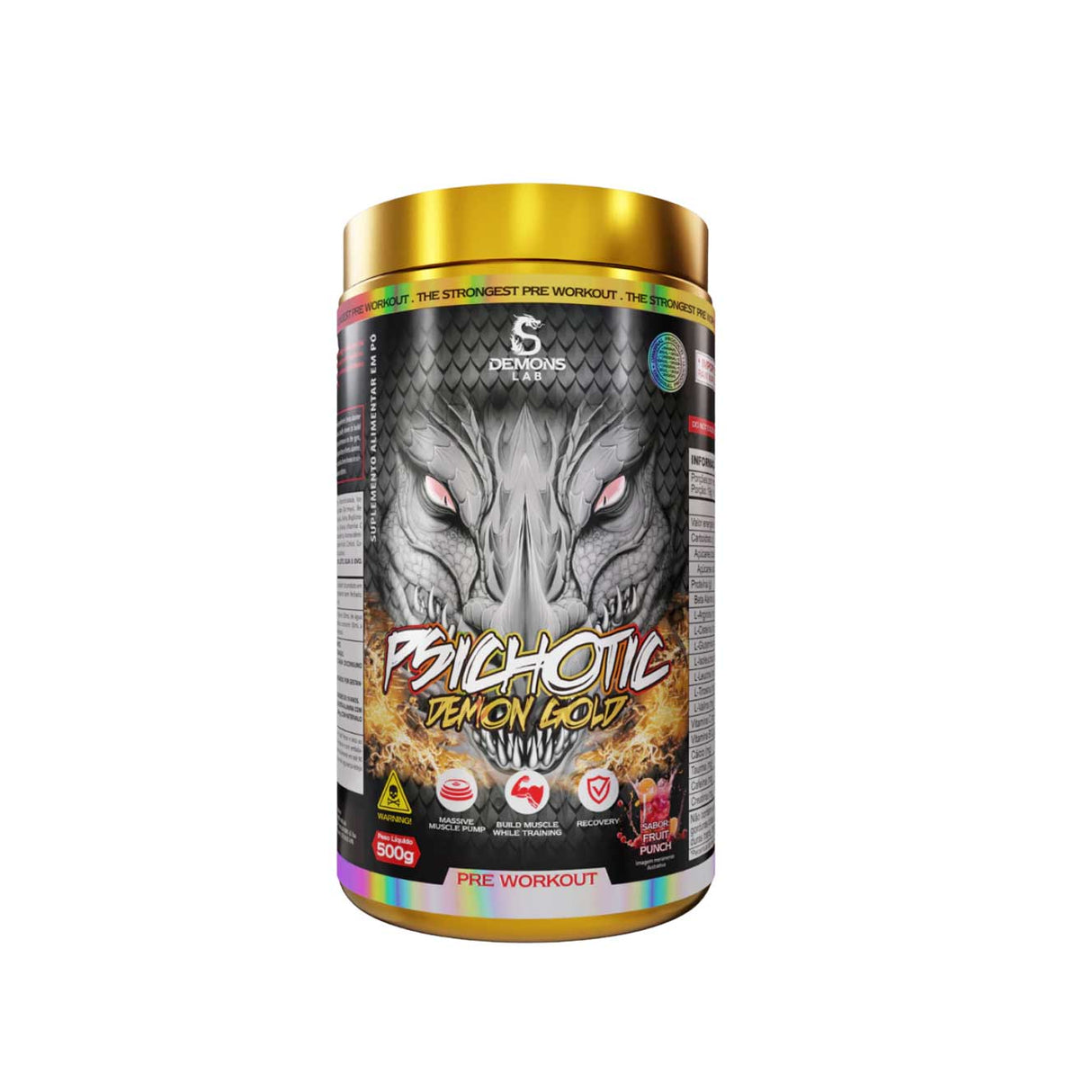 Pré Treino - Psichotic Demon Gold - Demons Lab - HOTBODY