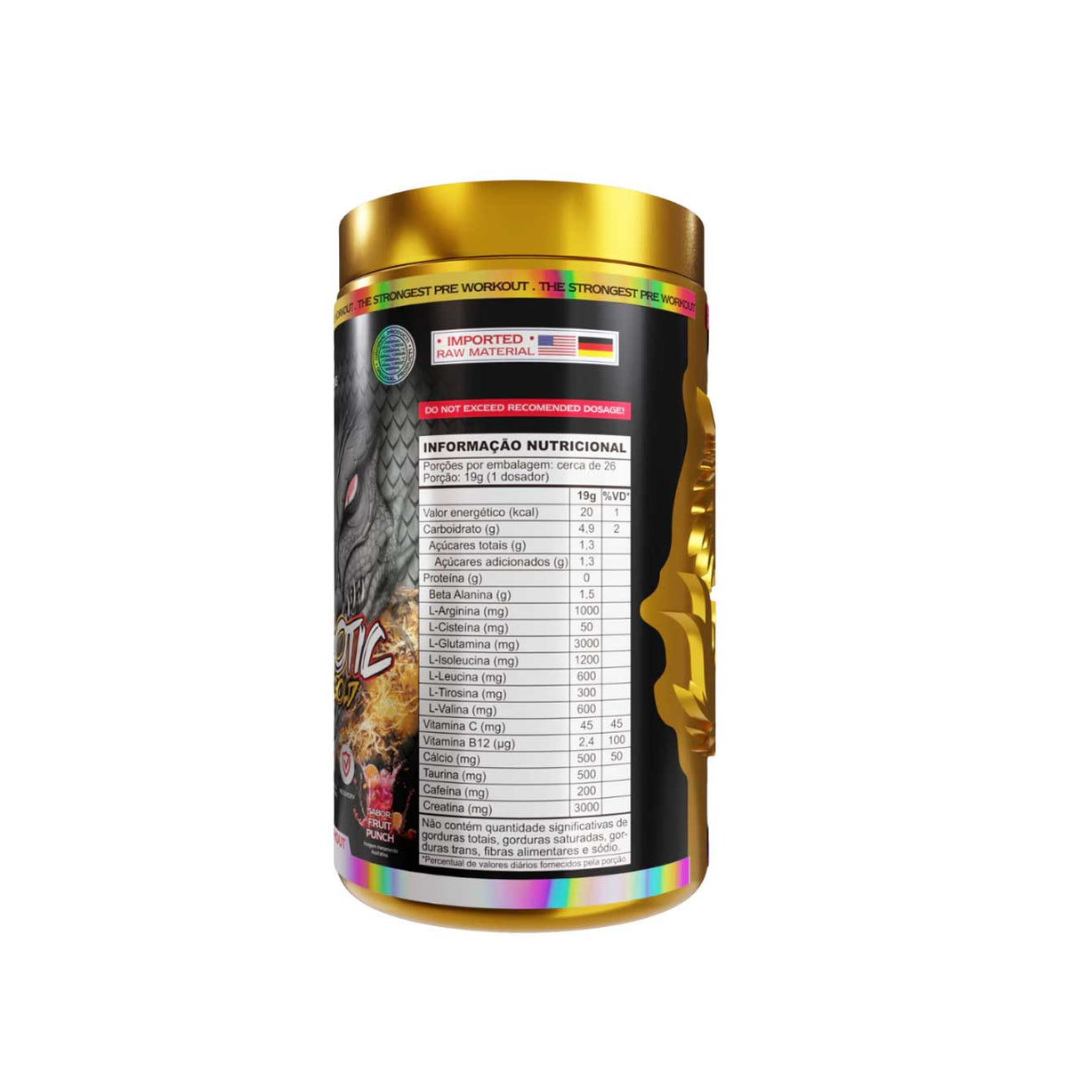 Pré Treino - Psichotic Demon Gold - Demons Lab - HOTBODY