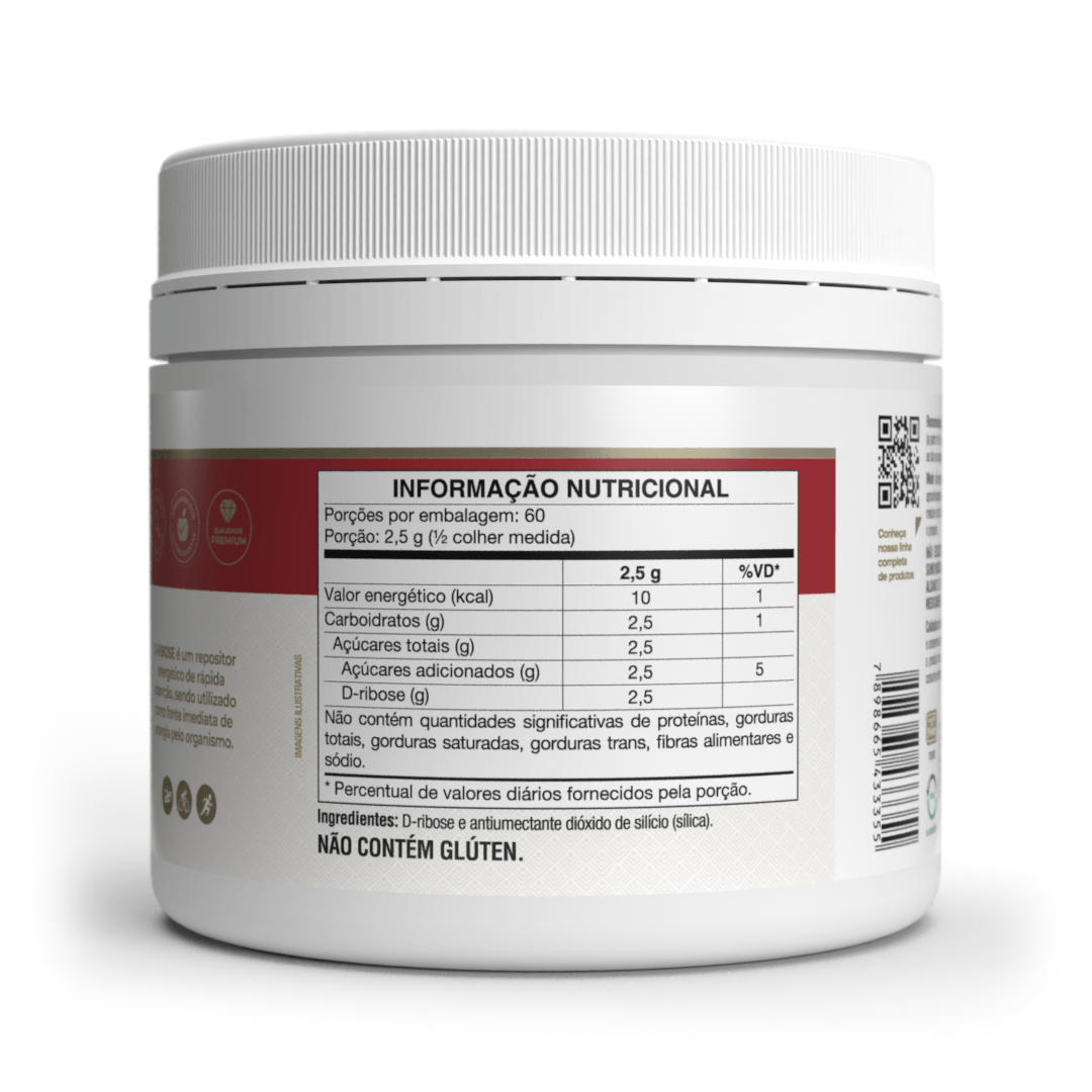 Repositor Energético - D Ribose - 150g - Vitafor - HOTBODY