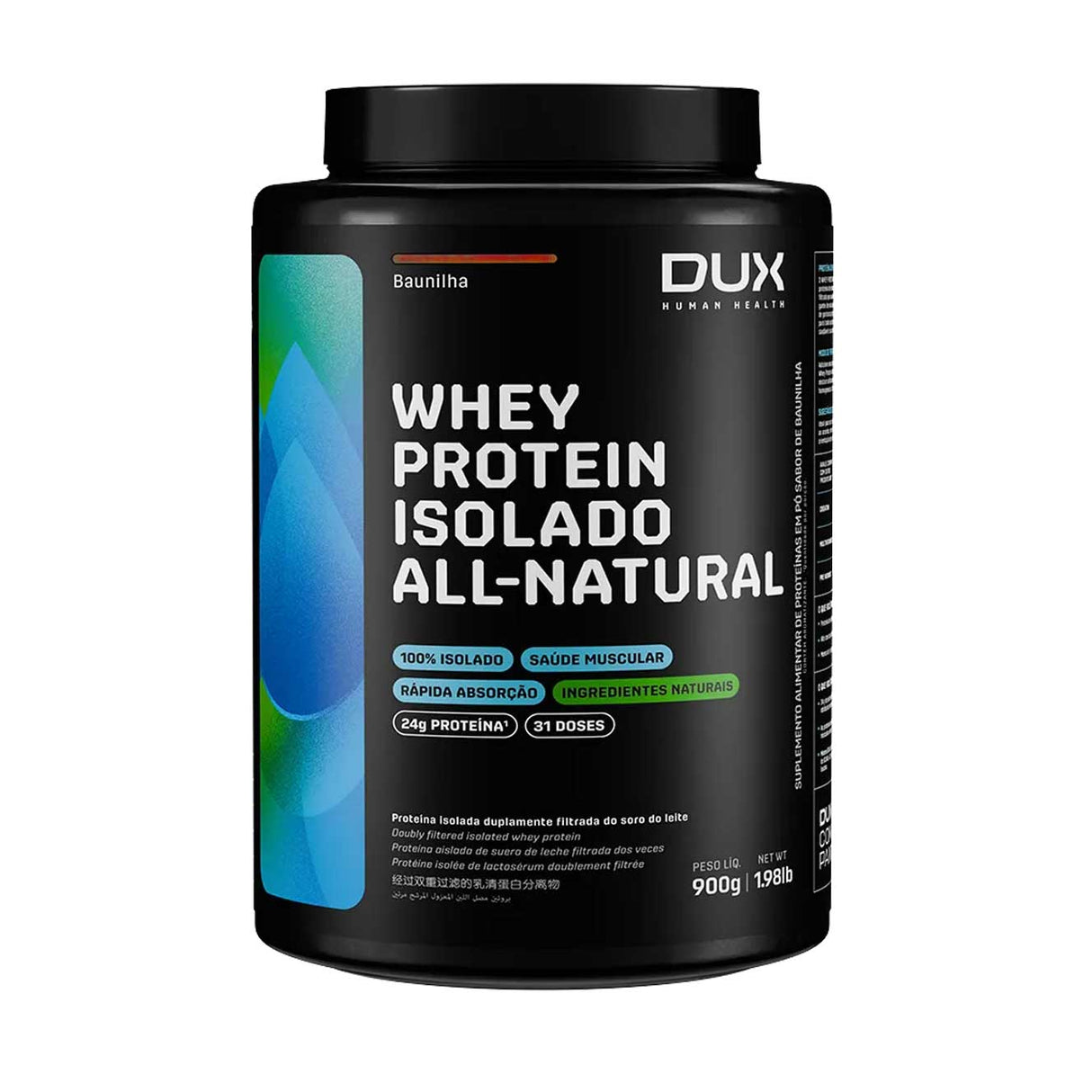 Whey Protein - Whey Isolado ALL NATURAL - DUX