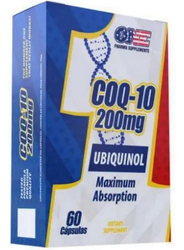 Coenzima Q10 60 cápsulas - Ubiquinol 200mg - One Pharma