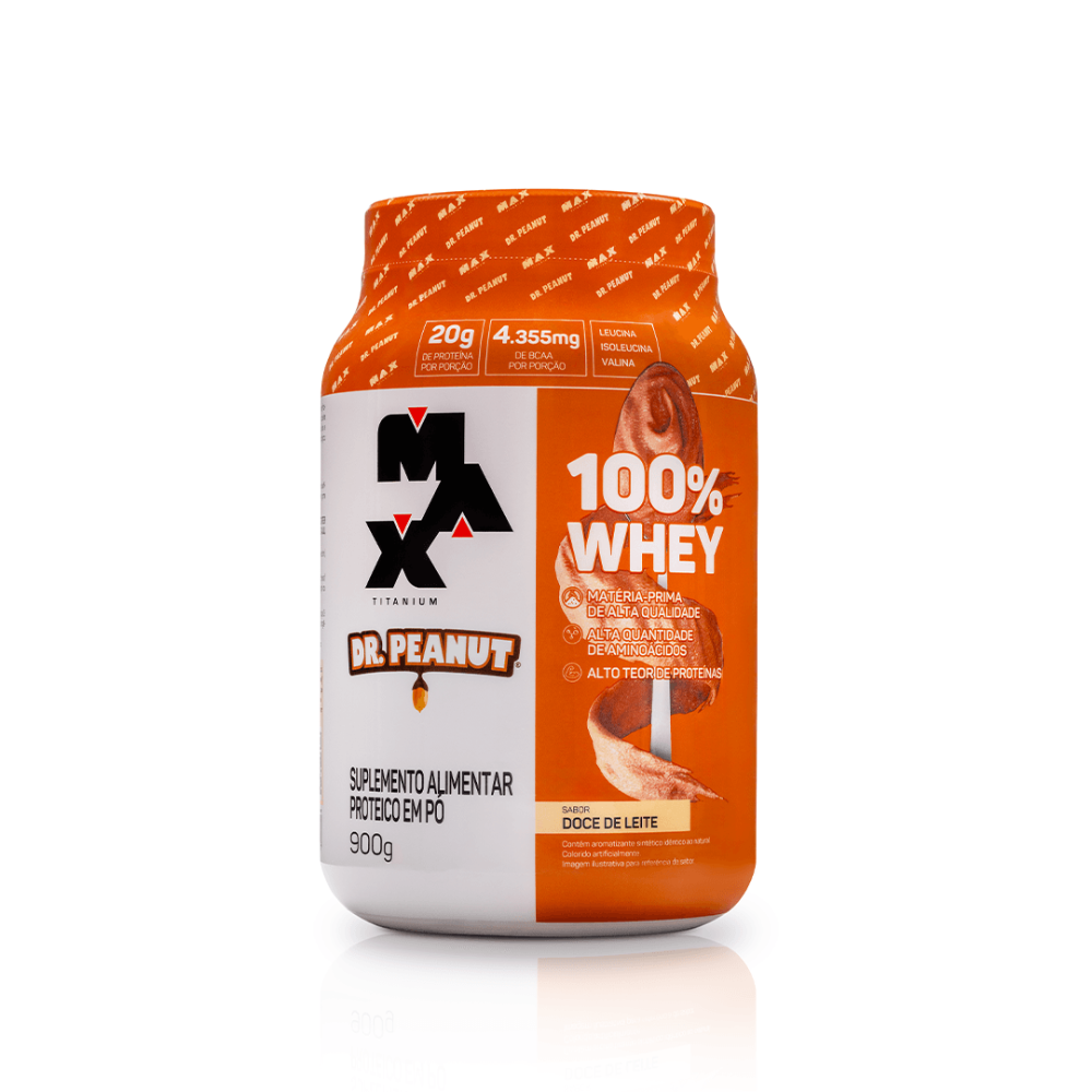 Whey Protein - 100% Whey 900g - Max Titanium x Dr.Peanut