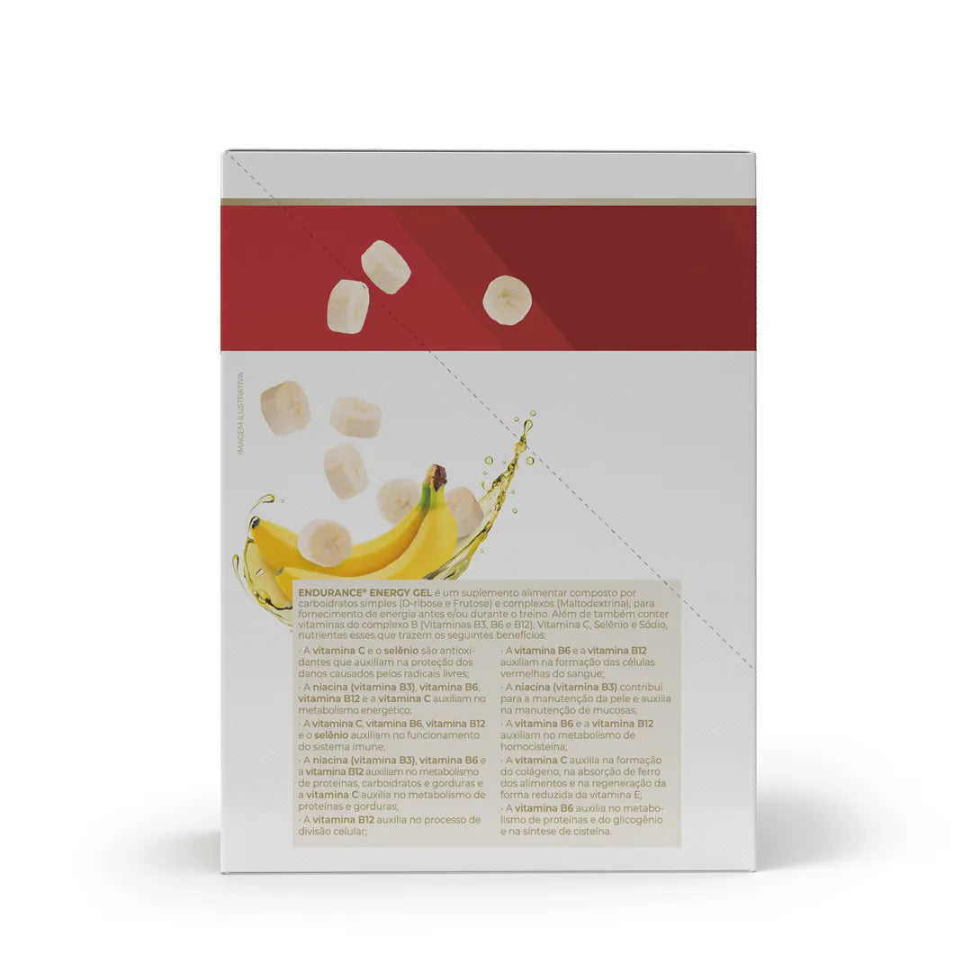 Pré Treino - Endurance Energy gel - 12 sachês 30g - Vitafor - HOTBODY