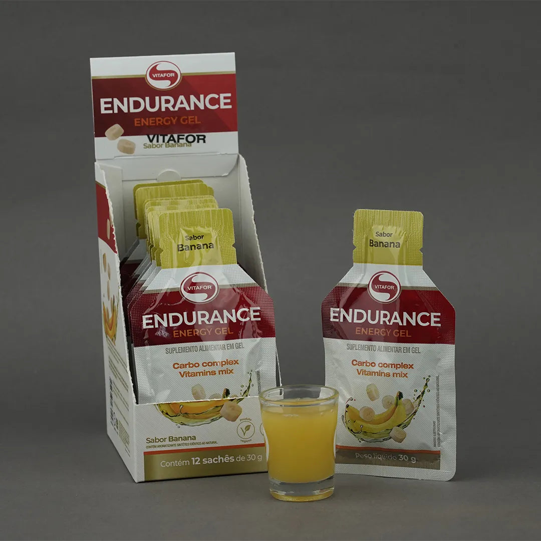 Pré Treino - Endurance Energy gel - 12 sachês 30g - Vitafor - HOTBODY