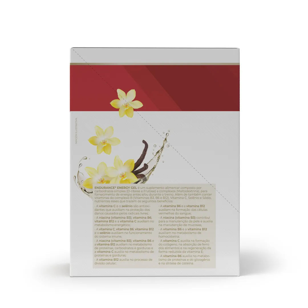 Pré Treino - Endurance Energy gel - 12 sachês 30g - Vitafor - HOTBODY