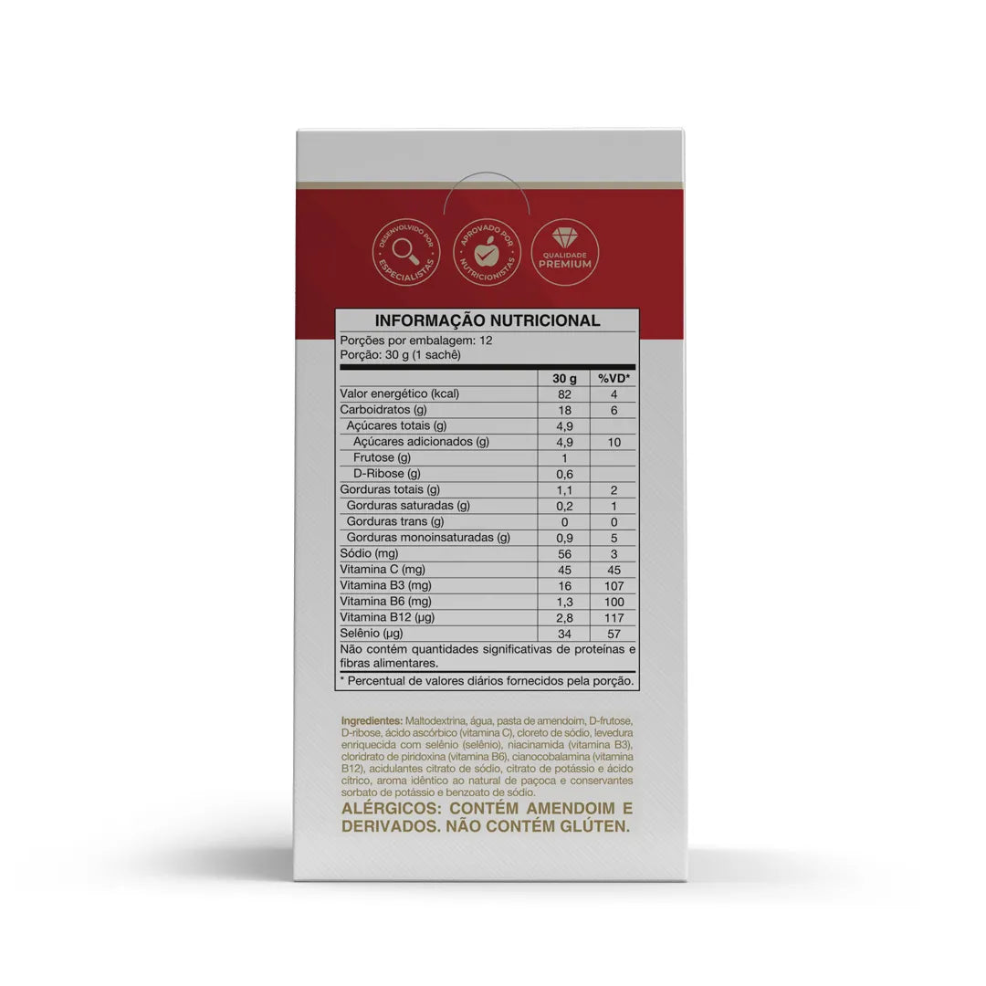 Pré Treino - Endurance Energy gel - 12 sachês 30g - Vitafor - HOTBODY