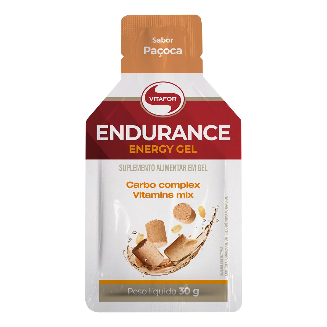 Pré Treino - Endurance Energy gel - 12 sachês 30g - Vitafor - HOTBODY