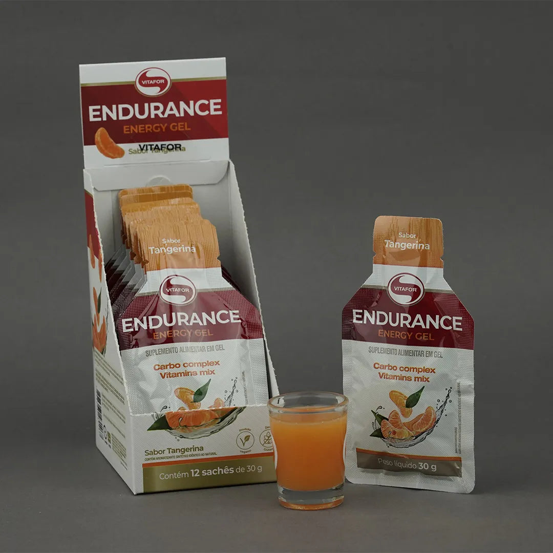 Pré Treino - Endurance Energy gel - 12 sachês 30g - Vitafor - HOTBODY