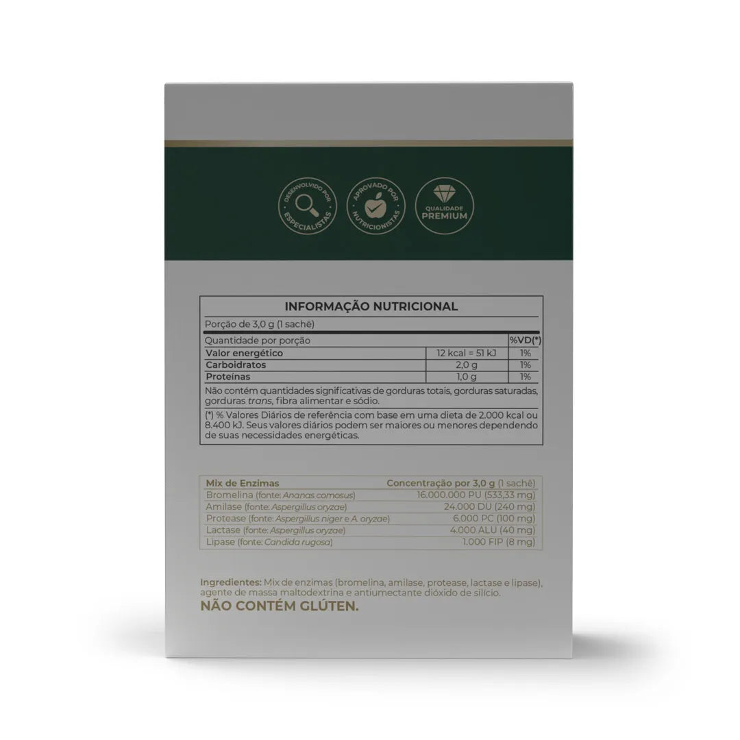 Enzima Digestiva - Enzyfor - sachês 3g - Vitafor - HOTBODY