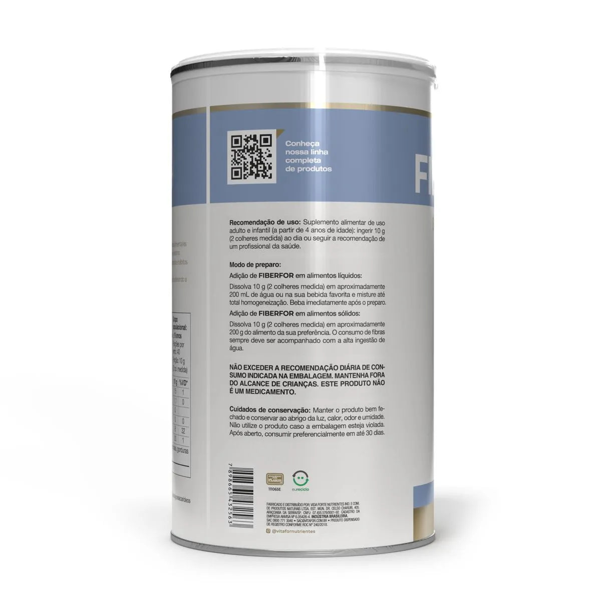 Fibra Alimentar - Fiberfor - 400g - Vitafor - HOTBODY