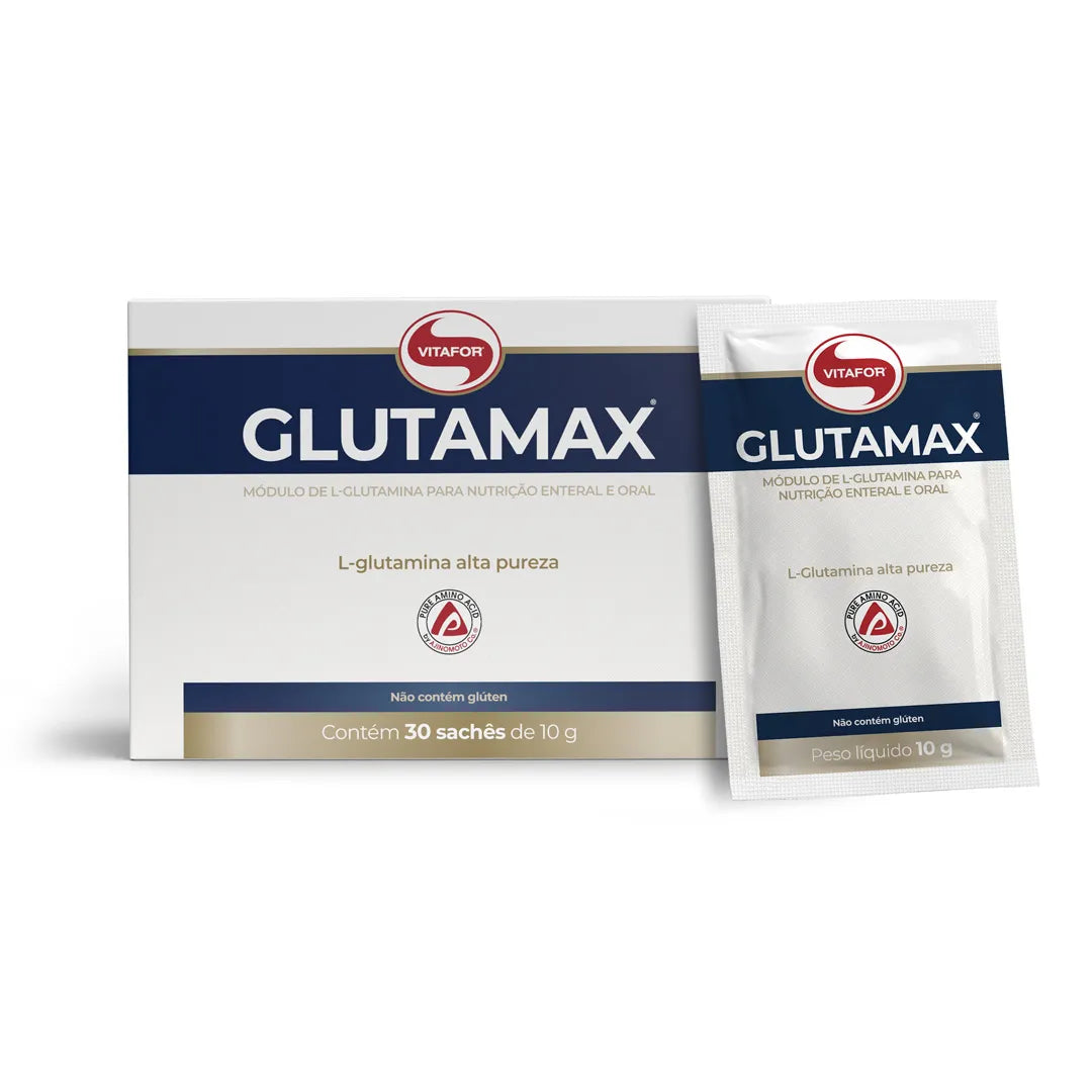 Glutamina - Glutamax - 30 sachês - Vitafor - HOTBODY