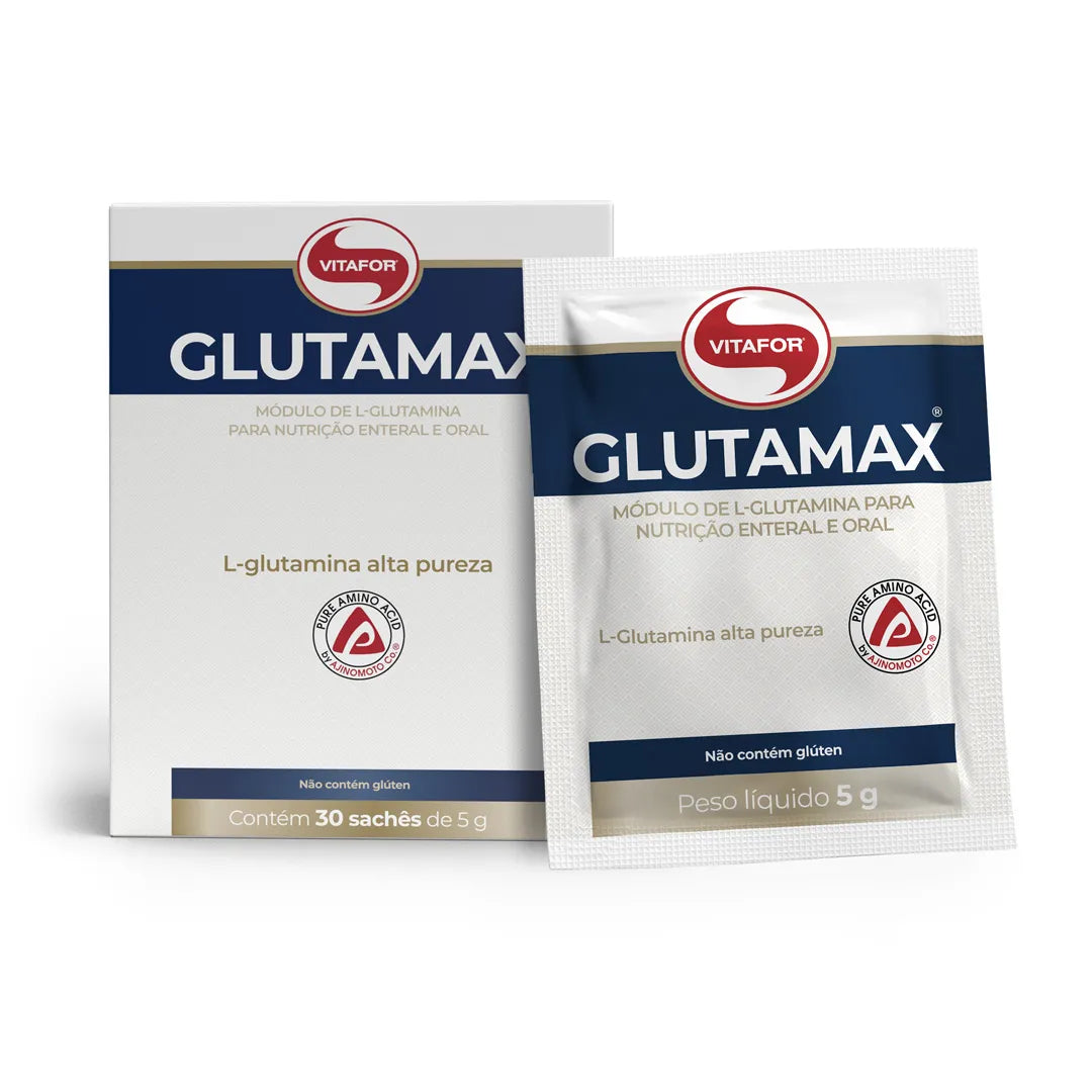 Glutamina - Glutamax - 30 sachês - Vitafor - HOTBODY