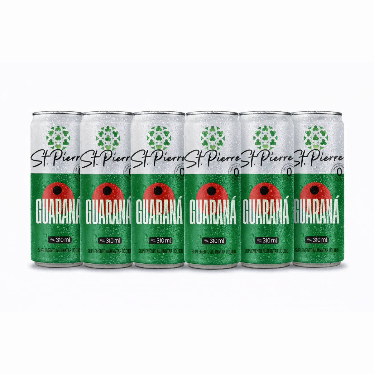 Kit 6 Bebidas Refrigerantes Zero Açúcar 310ml - St. Pierre - HOTBODY