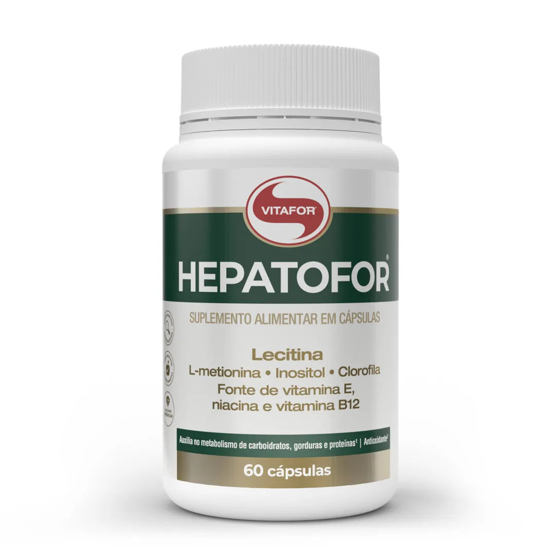 Lecitina - Hepatofor - 60 Cápsulas - Vitafor - HOTBODY
