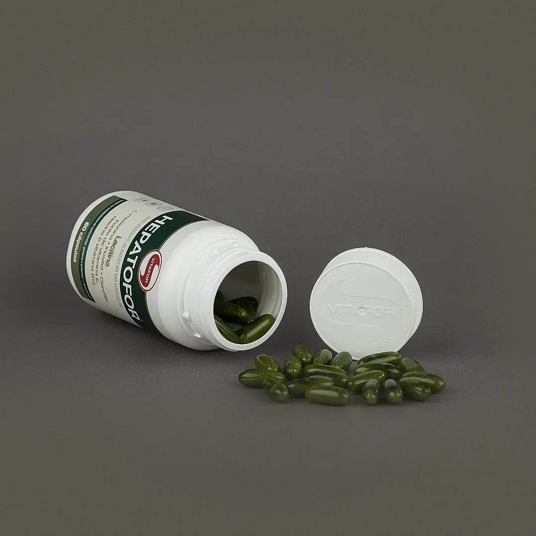 Lecitina - Hepatofor - 60 Cápsulas - Vitafor - HOTBODY