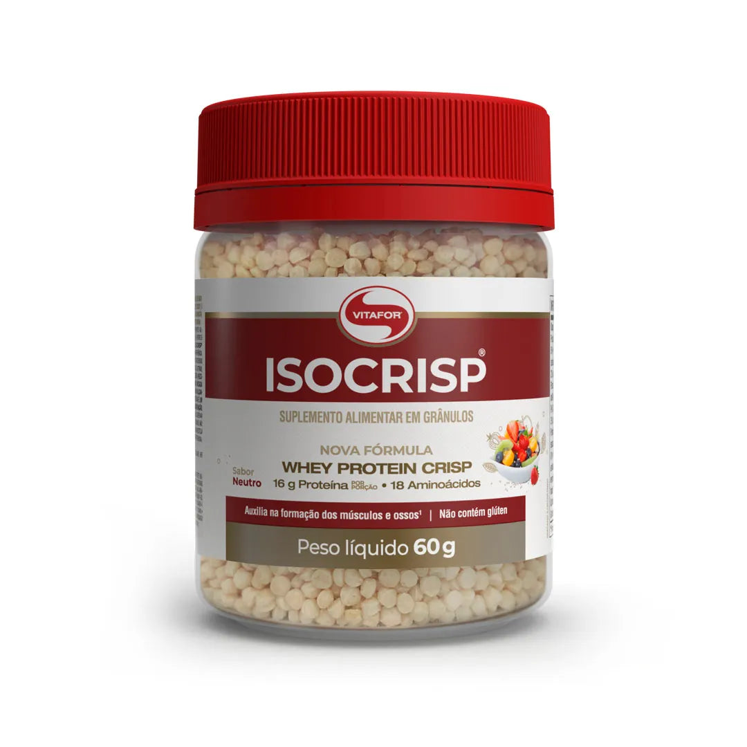 Proteína - Whey Protein - Isocrisp - 60g - Vitafor - HOTBODY