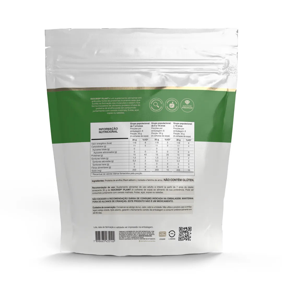 Proteína Isolada - Isocrisp plant - Pouch 240g - Vitafor - HOTBODY