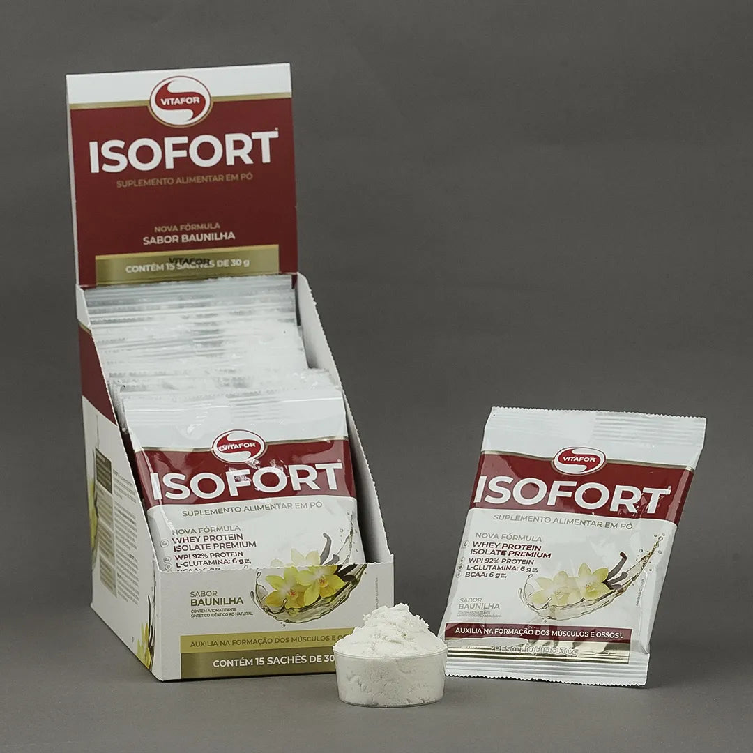 Proteína - Whey Protein - Isofort - 15 sachês 30g - HOTBODY