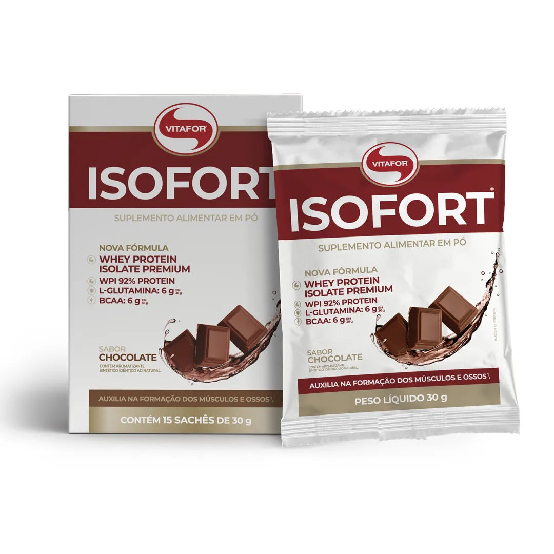 Proteína - Whey Protein - Isofort - 15 sachês 30g - HOTBODY