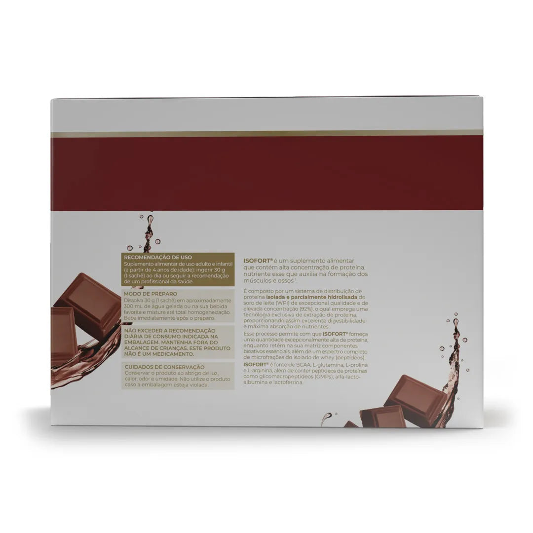 Proteína - Whey Protein - Isofort - 15 sachês 30g - HOTBODY