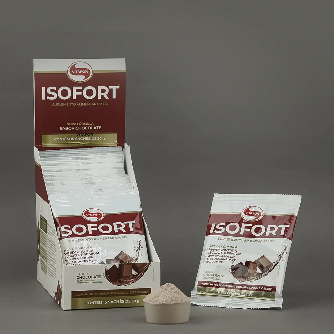Proteína - Whey Protein - Isofort - 15 sachês 30g - HOTBODY