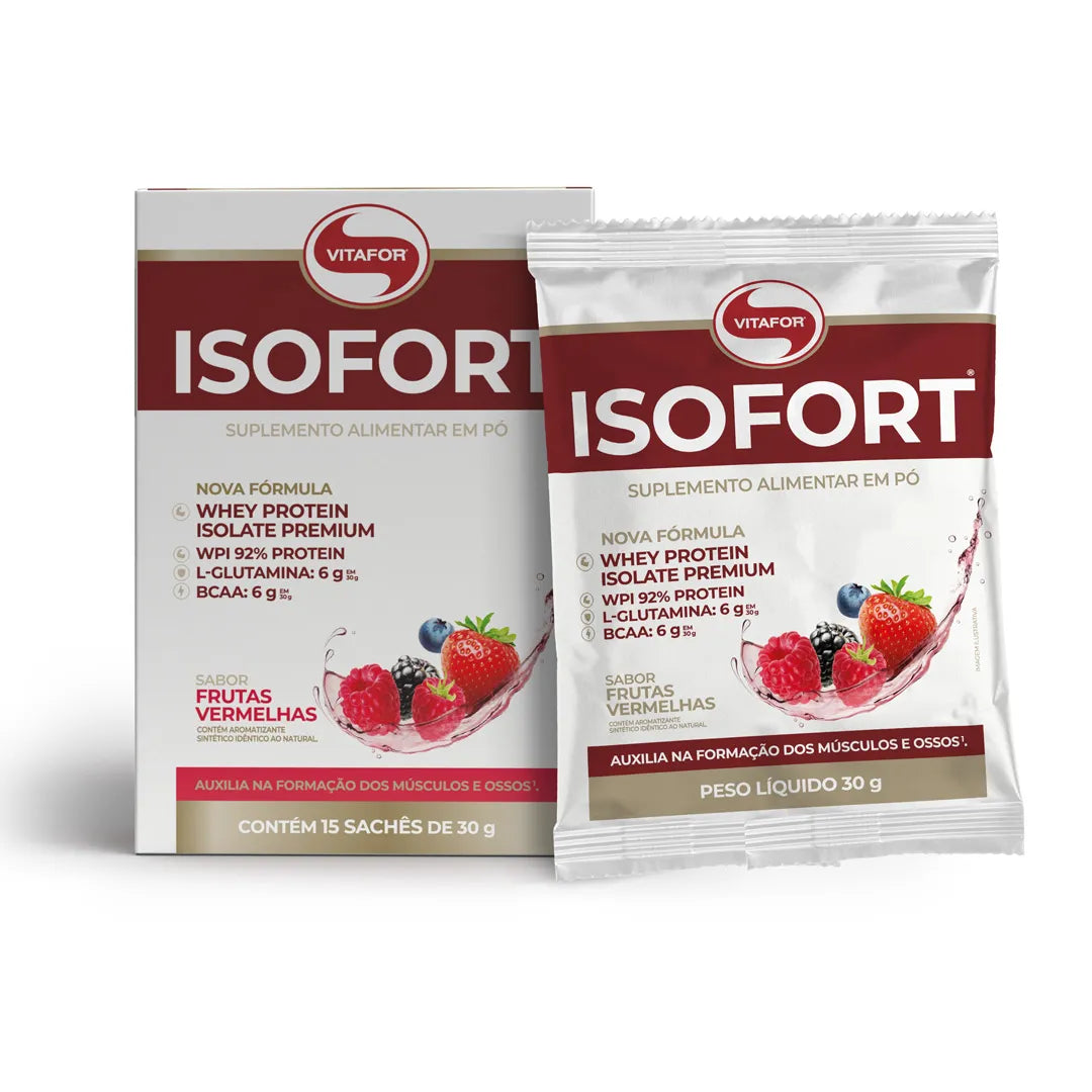 Proteína - Whey Protein - Isofort - 15 sachês 30g - HOTBODY