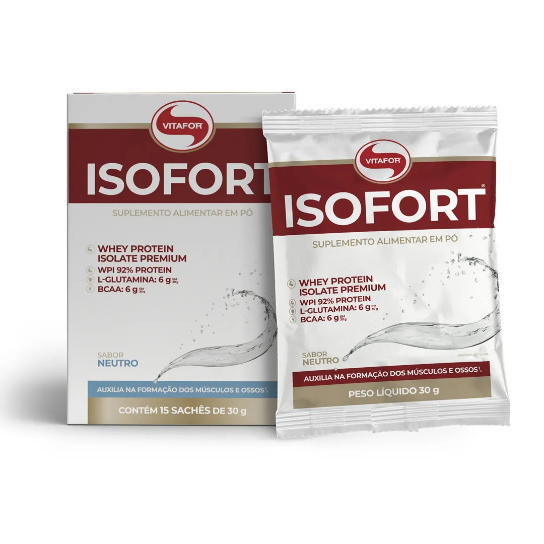 Proteína - Whey Protein - Isofort - 15 sachês 30g - HOTBODY