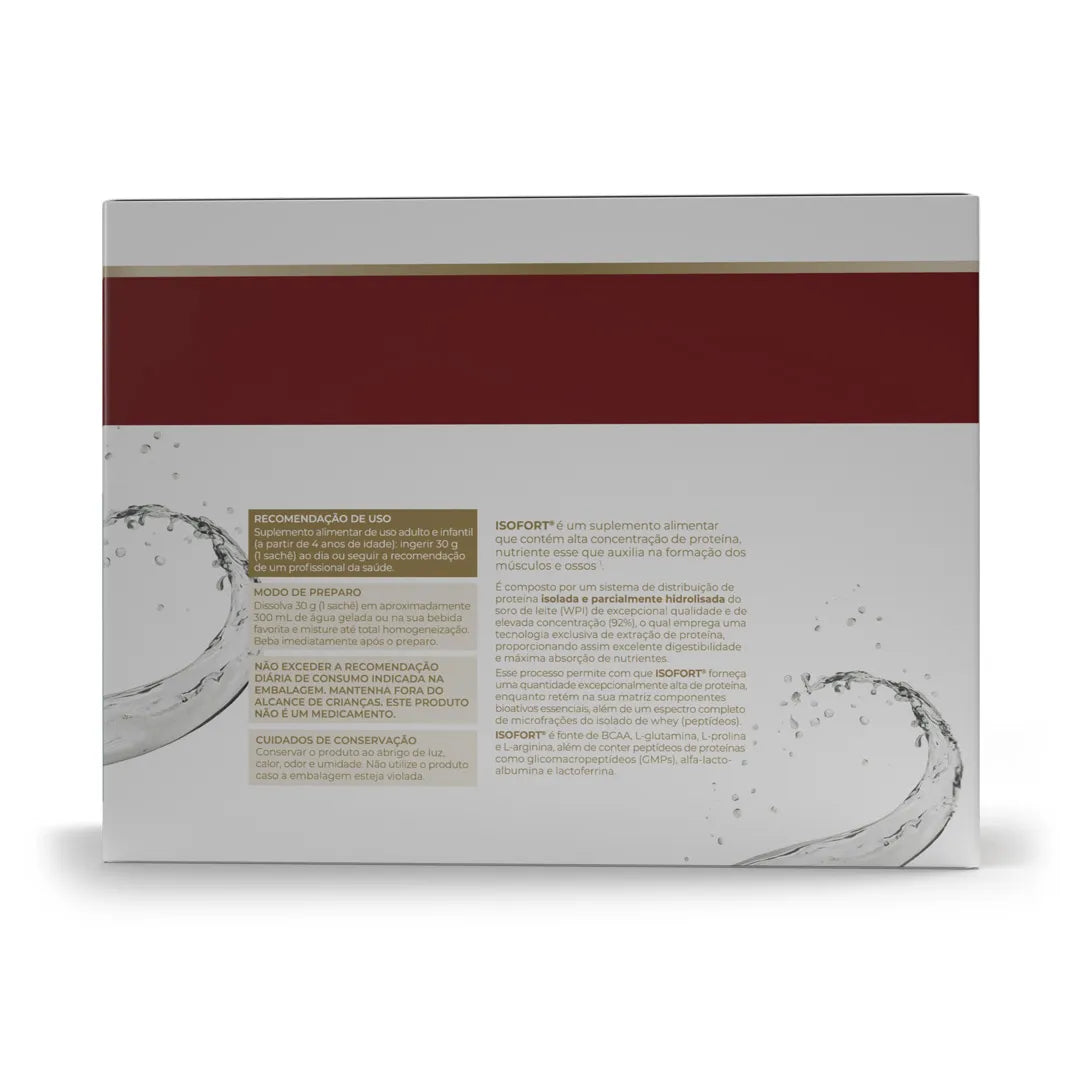 Proteína - Whey Protein - Isofort - 15 sachês 30g - HOTBODY