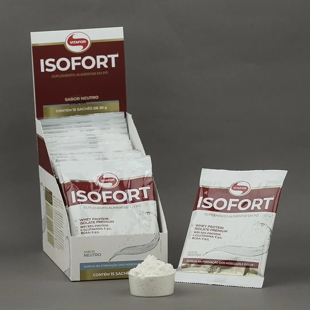 Proteína - Whey Protein - Isofort - 15 sachês 30g - HOTBODY