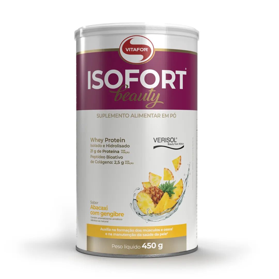 Whey Protein - Proteína - Isofort Beauty - 450g - Vitafor - HOTBODY