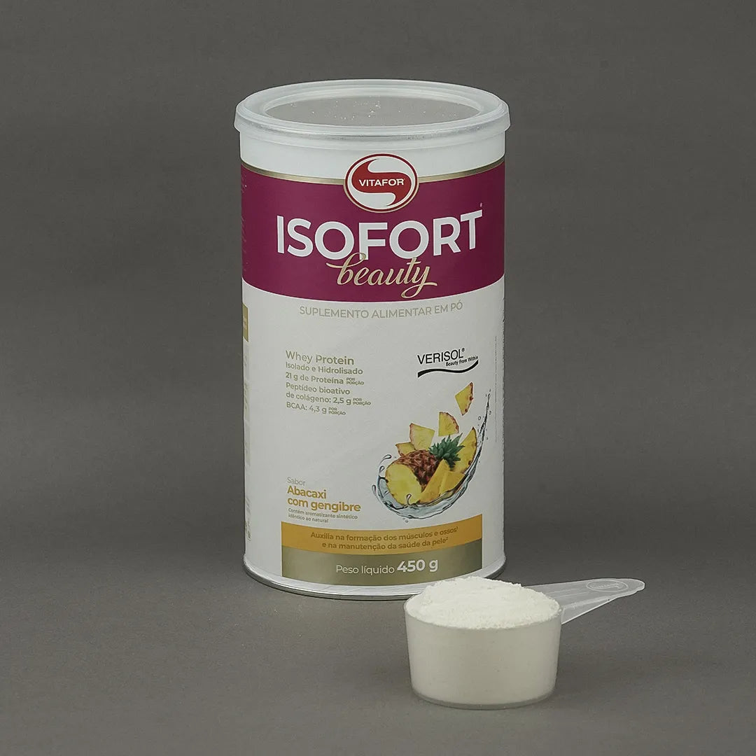 Whey Protein - Proteína - Isofort Beauty - 450g - Vitafor - HOTBODY