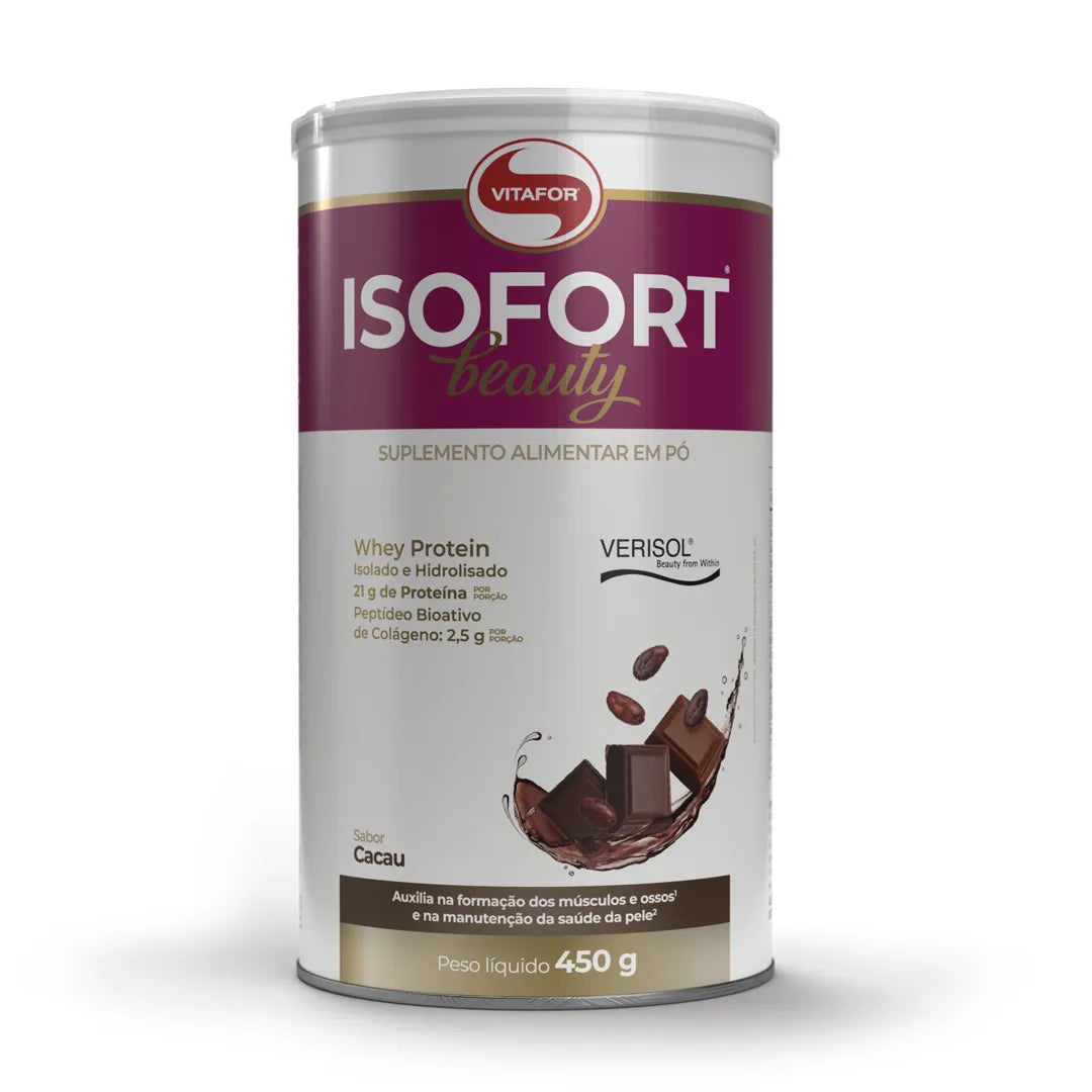Whey Protein - Proteína - Isofort Beauty - 450g - Vitafor - HOTBODY