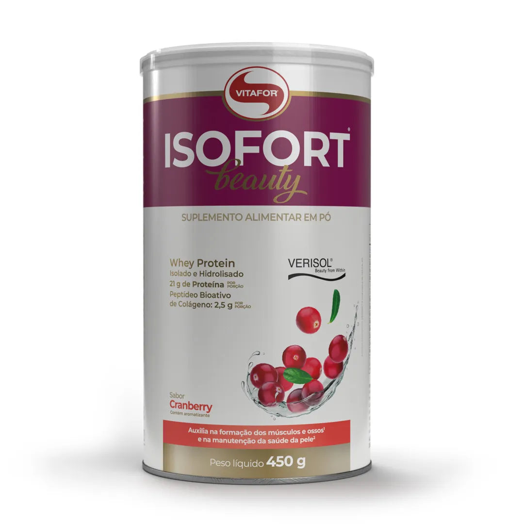 Whey Protein - Proteína - Isofort Beauty - 450g - Vitafor - HOTBODY