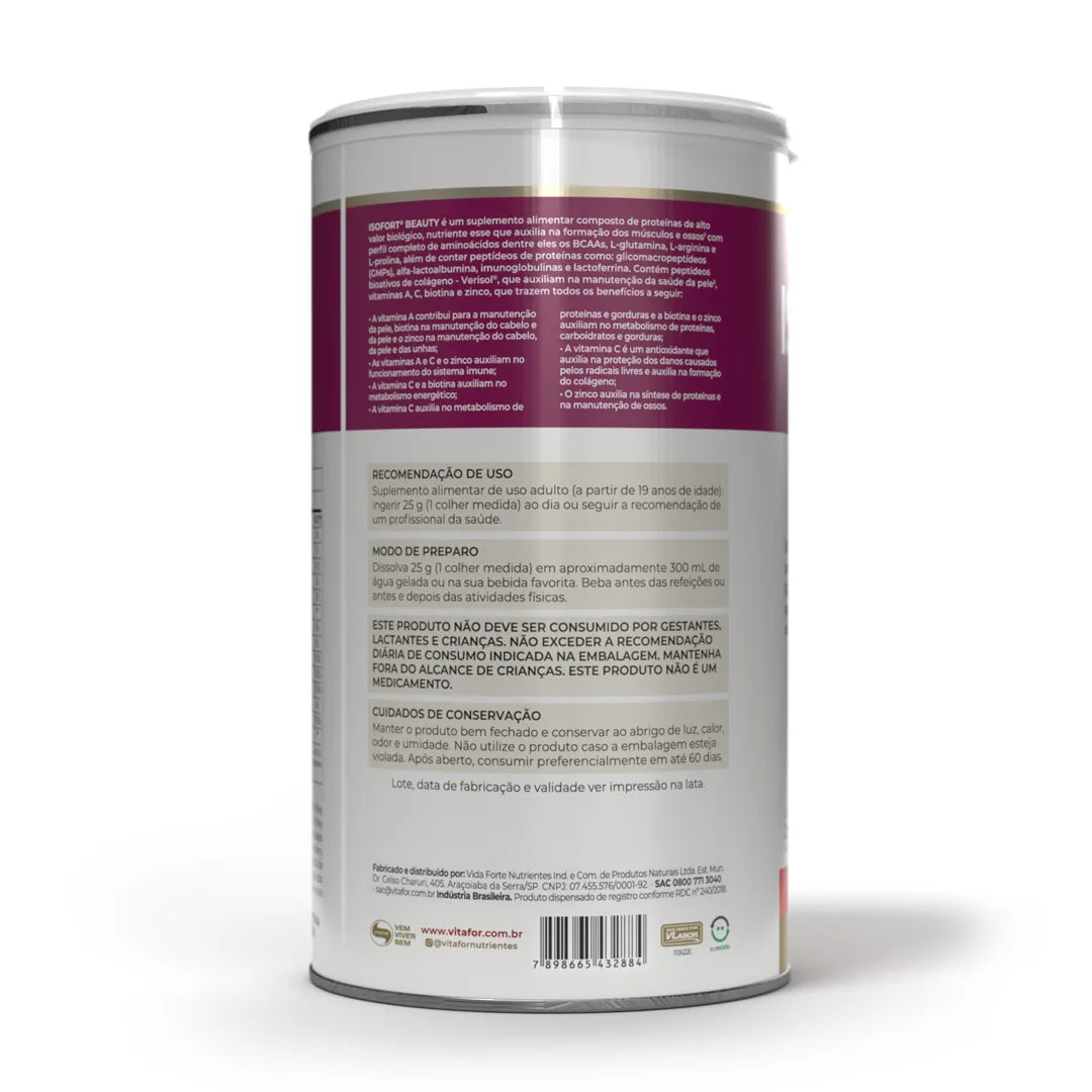 Whey Protein - Proteína - Isofort Beauty - 450g - Vitafor - HOTBODY