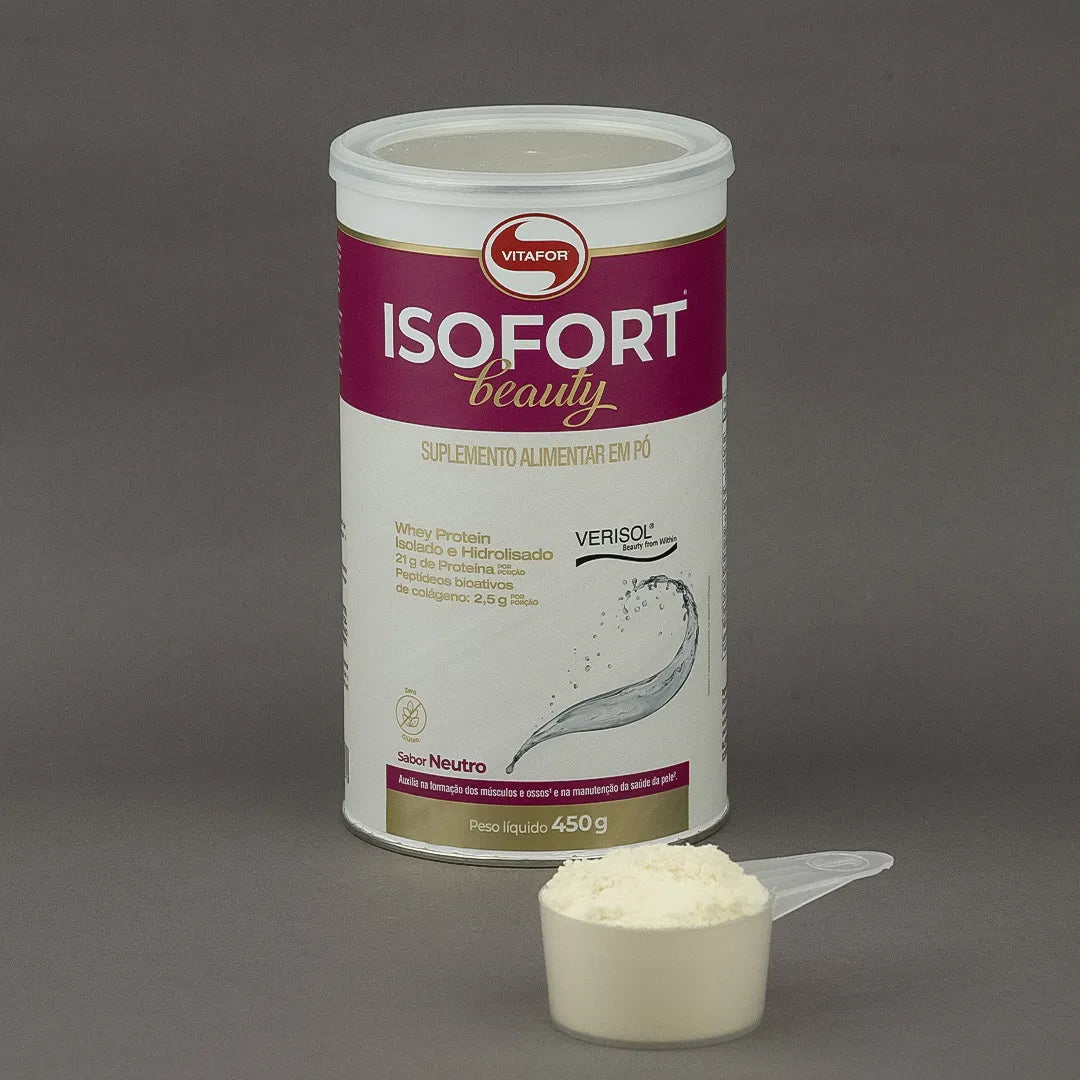 Whey Protein - Proteína - Isofort Beauty - 450g - Vitafor - HOTBODY