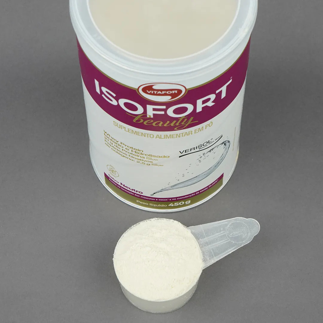 Whey Protein - Proteína - Isofort Beauty - 450g - Vitafor - HOTBODY