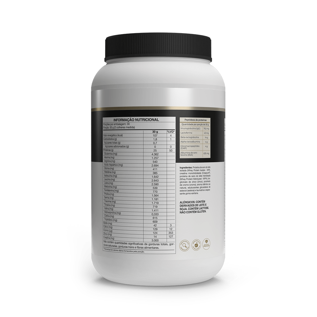 Proteína - Whey Protein Isolado e Hidrolisado - Isofort Ultra Imuno - 900g - Vitafor - HOTBODY