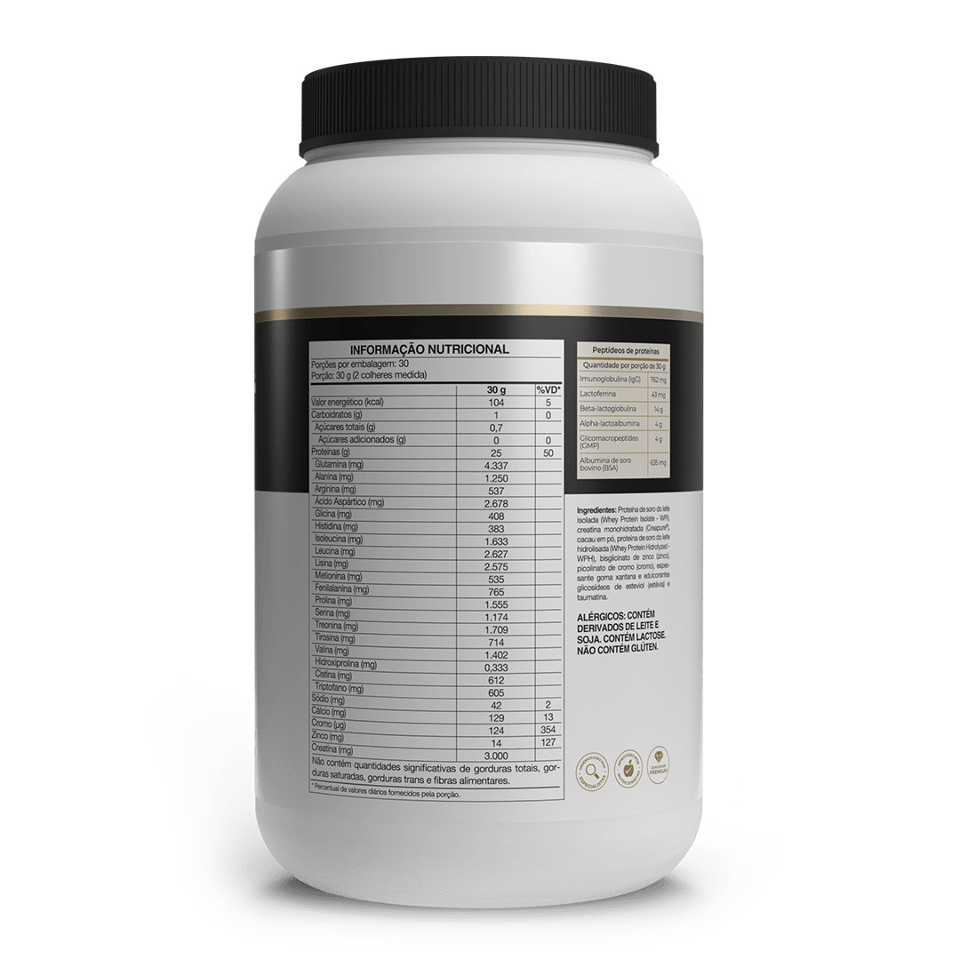 Proteína - Whey Protein Isolado e Hidrolisado - Isofort Ultra Imuno - 900g - Vitafor - HOTBODY