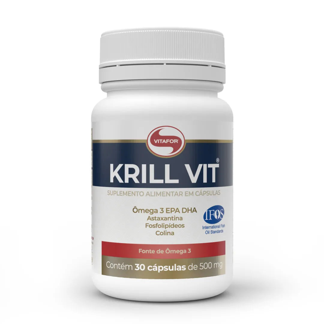 Ômega 3 - Krill Vit - Cápsulas - Vitafor - HOTBODY