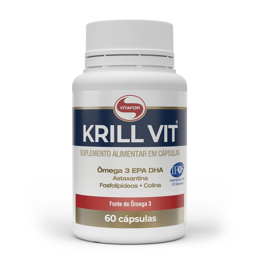 Ômega 3 - Krill Vit - Cápsulas - Vitafor - HOTBODY